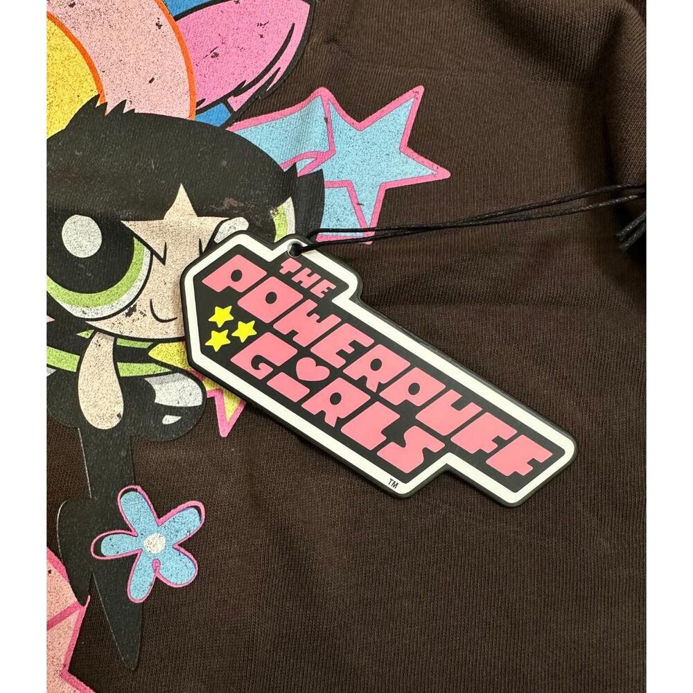 Civil Regime X The Powerpuff Girls American Classic Oversized Tee in Brown - Picture 3 of 5